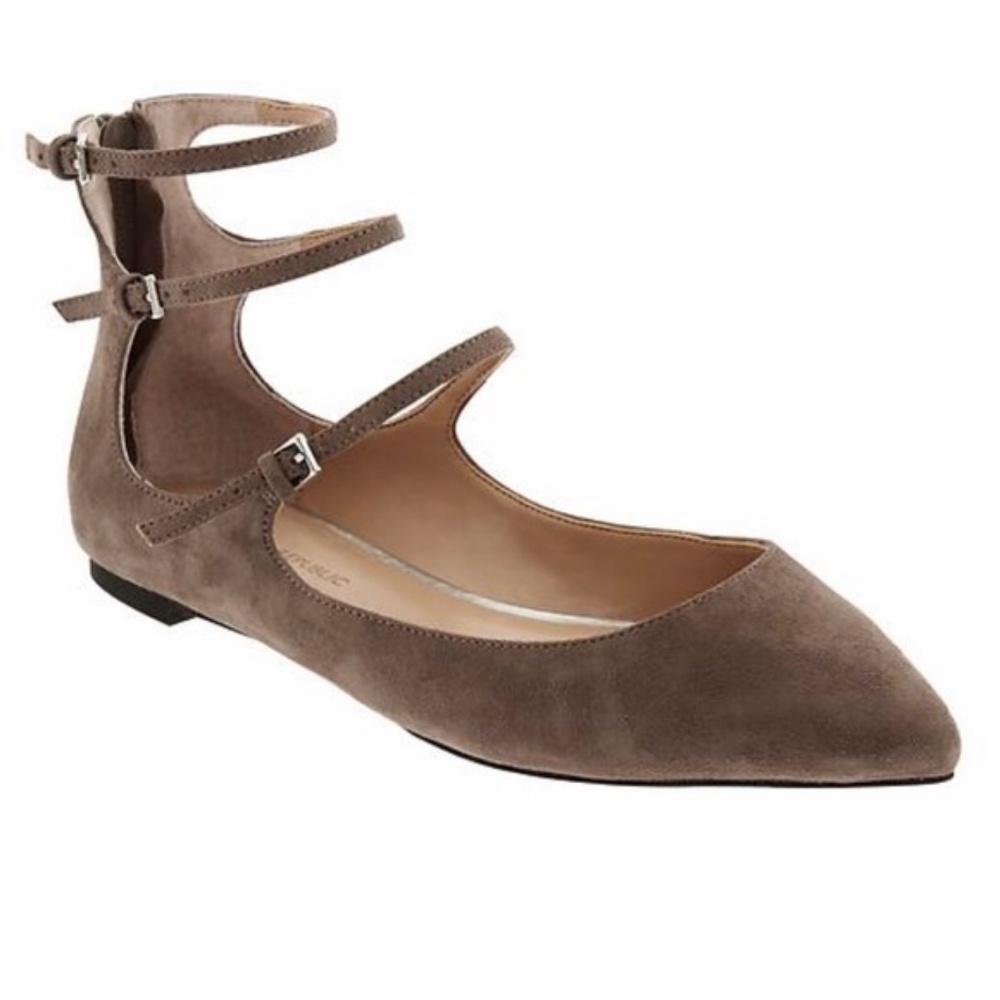 Banana Republic multi strap flats